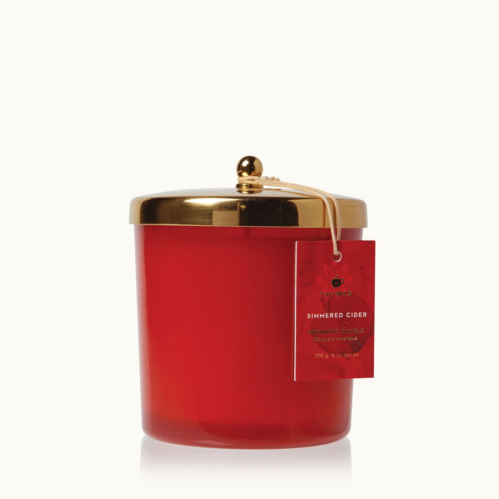 Thymes Simmered Cider Harvest Red Candle image number 0
